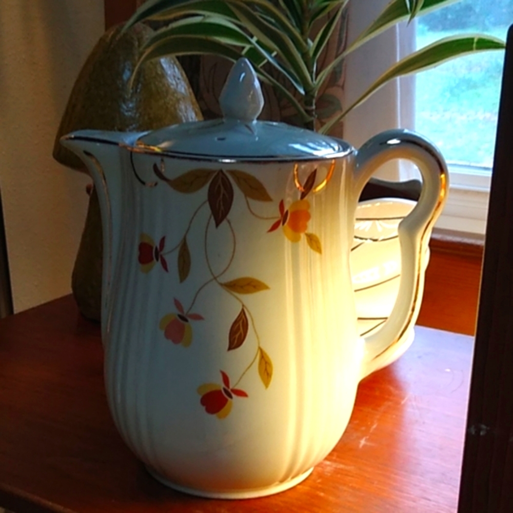 Autumn Leaves Coffee Pot RARE
